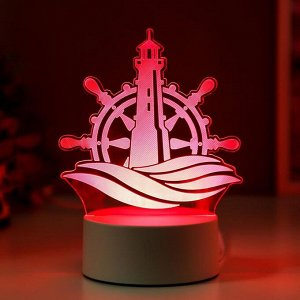 Светильник "Море" LED RGB от сети 9.5х13х17 см
