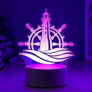 Светильник "Море" LED RGB от сети 9,5х13х17 см