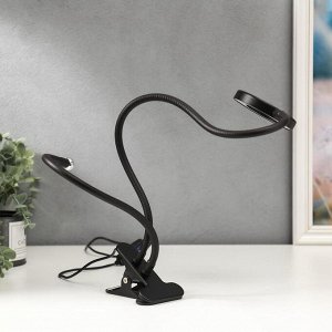 Настольная лампа 16283/1 LED USB черный 11х9х67 см