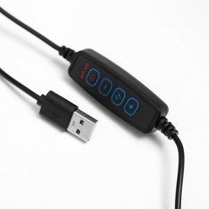 Настольная лампа 16283/1 LED USB черный 11х9х67 см