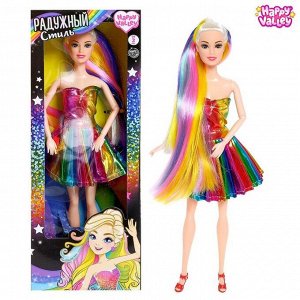Кукла модель шарнирная «Радужный стиль», в платье