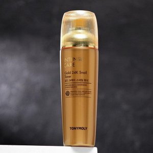 Тонер для лица Tony Moly Intense Care Gold 24K с золотом и муцином улитки, 140 мл