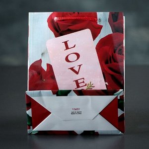 Пакет ламинированный «Любовь», 12 х 15 х 5 см