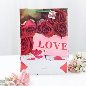 Пакет ламинированный «Любовь», 32 х 44 х 11 см