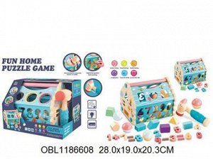 808 модуль -сортер игровой (дом), в коробке 1186608