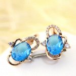 Серьги позолота  H01-8126