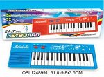 0011 синтезатор на батар., 32 клав., 30 см., в коробке 1248991