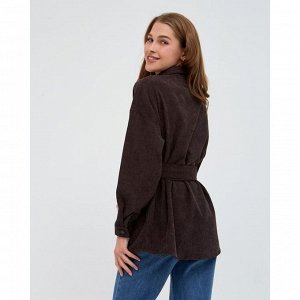Рубашка женская MINAKU: Casual Collection, шоколадный