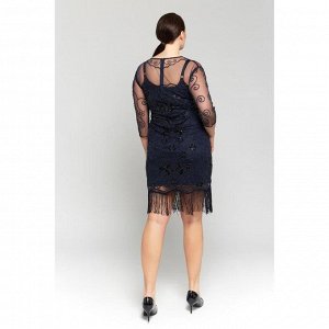 Платье женское MINAKU "Морта", размер 46, цвет тёмно-синий