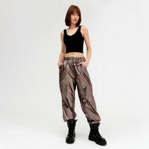 Брюки женские MINAKU: Trend zone, цвет медный, рост 158