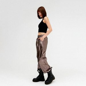 Брюки женские MINAKU: Trend zone, цвет медный, рост 158