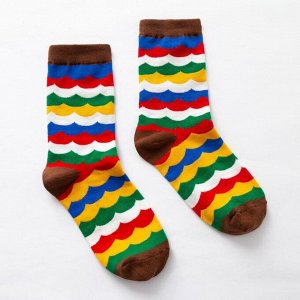 Носки MINAKU «Разноцветные», размер 36-41 (23-27 см)
