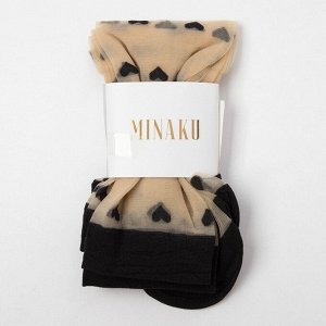 Набор стеклянных женских носков (3 пары) MINAKU размер 36-37 (23 см)