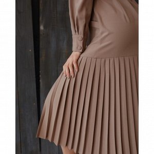 Платье женское MINAKU: Classic цвет бежевый, размер 44