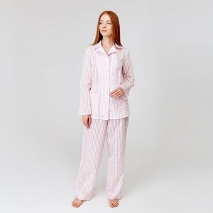 Брюки пижамные женские MINAKU: Light touch цвет розовый, р-р 54