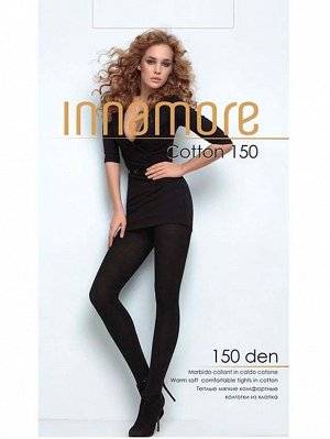 Теплые мягкие колготки из хлопка 150 ден