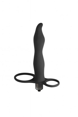 Вибронасадка для двойного проникновения Pure Passion Flirtini, L 15,4, Ø 2,8 см, черный