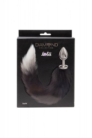 Анальная Пробка с Хвостом Diamond Starlit Black