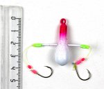 Снасть на навагу, камбалу JpFishing Снеговик (20гр. 1 шт, White UV)