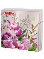 Салфетки бумажные Gratias 3-х-сл. &quot;Букет пионов&quot;