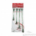 Набор поводков стальных NAMAZU Leader 1х7 Nylon Coated Green, L-15/20/25/30 см, test- 7 кг (по 10 шт