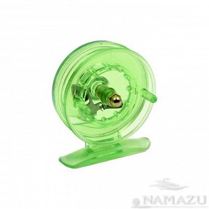 Катушка проводочная Namazu "Scoter" пластиковая (усил.), р. 5,5 см, зеленая/300/