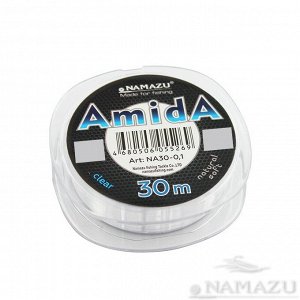 Леска Namazu "Amida",  L-30 м, d-0,1 мм, test-1,50 кг, прозрачная (уп. 10 шт.)/600/