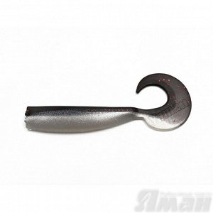 Твистер YAMAN Lazy Tail Shad, р.7 inch цвет #34 - Black Red Flake/Pearl (уп. 3 шт.)