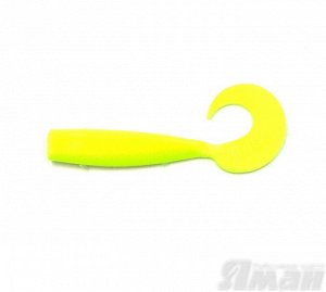 Твистер YAMAN Lazy Tail Shad, р.7 inch цвет #02 - Chartreuse (уп. 3 шт.)