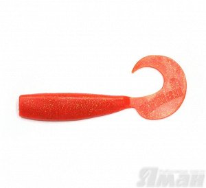 Твистер YAMAN Lazy Tail Shad, р.7 inch цвет #03 - Carrot gold flake (уп. 3 шт.)