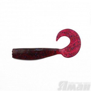 Твистер YAMAN Lazy Tail Shad, р.9 inch цвет #04 - Grape (уп. 2 шт.)