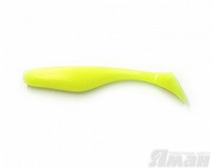 Виброхвост YAMAN Greedy Shad, р.5,5 inch, цвет #02 - Chartreuse (уп. 4 шт.)