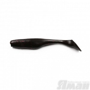 Виброхвост YAMAN Greedy Shad, р.4 inch, цвет #31 - Black Red Flake (уп. 4 шт.)