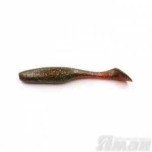 Виброхвост YAMAN Greedy Shad, р.5,5 inch, цвет #09 - Motor Oil (уп. 4 шт.)