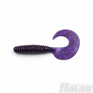 Твистер YAMAN Spiral, р.6 inch, цвет # 08 - Violet (уп. 4 шт.)