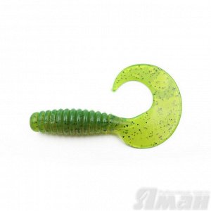 Твистер YAMAN Spiral, р.6 inch, цвет # 10 - Green pepper (уп. 4 шт.)