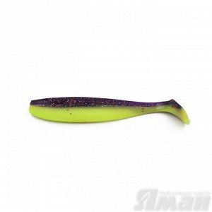 Виброхвост YAMAN Sharky Shad, р.4,5 inch, цвет #26 - Violet Chartreuse (уп. 5 шт.)