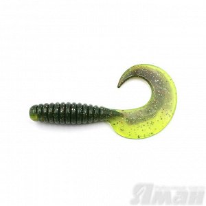 Твистер YAMAN Spiral, р.6 inch, цвет # 15 - Violet Lime (уп. 4 шт.)