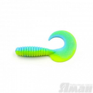 Твистер YAMAN Spiral, р.6 inch, цвет # 18 - Ice Chartreuse (уп. 4 шт.)