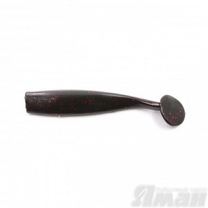 Виброхвост YAMAN Spry Minnow, р.4 inch цвет #31 - Black Red Flake (уп. 5 шт.)