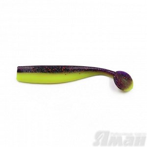 Виброхвост YAMAN Spry Minnow, р.5,5 inch цвет #26 - Violet Chartreuse (уп. 4 шт.)