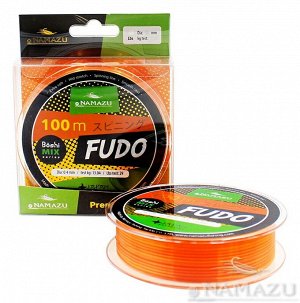Леска Namazu "Fudo", L-100 м, d-0,2 мм, test-3,75 кг, оранжево-желтая/100/