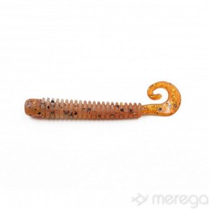 Твистер-червь MEREGA Hooky Tail (съедобная), р.65 мм, вес 1,5 г, цвет M16, креветка (уп.10 шт)/200/
