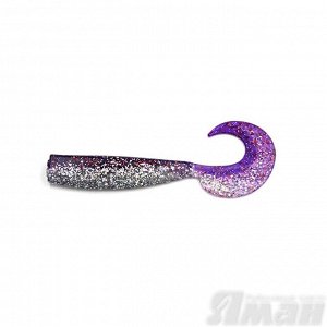 Твистер YAMAN Lazy Tail Shad, р.5 inch цвет #19 - Silver Violet (уп. 4 шт.)