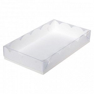 Коробка для пряников и печенья с прозрачной крышкой 20х12х3,5 см