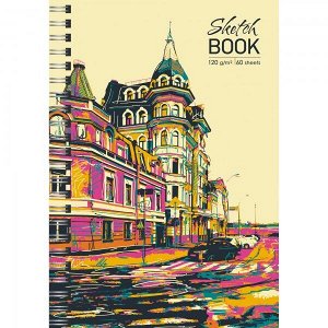 Блокнот 50 л А5+ Sketchbook "Канц-Эксмо On and on 5" евросп. 7БЦ глян.лам.,тв.обл. арт. ТС5604809