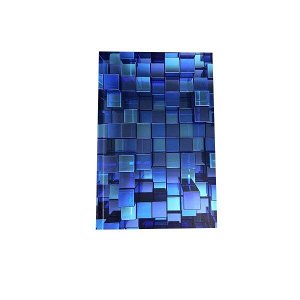 Книга для записей А5 80л "Акад.Холд. Кубическая абстракция-синяя" 7БЦ мат.лам.1/5 арт. ЕАС-9839