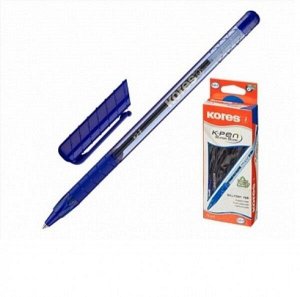 Ручка шарик "Kores K2" 0.5 мм синяя треуг. корпус 1/12 арт. 38211/369794