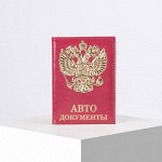Обложка для автодокументов, цвет фуксия