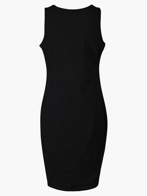 Комплект:свитшот укороченный и платье прилегающего силуэта  Цвет:черный/серый
